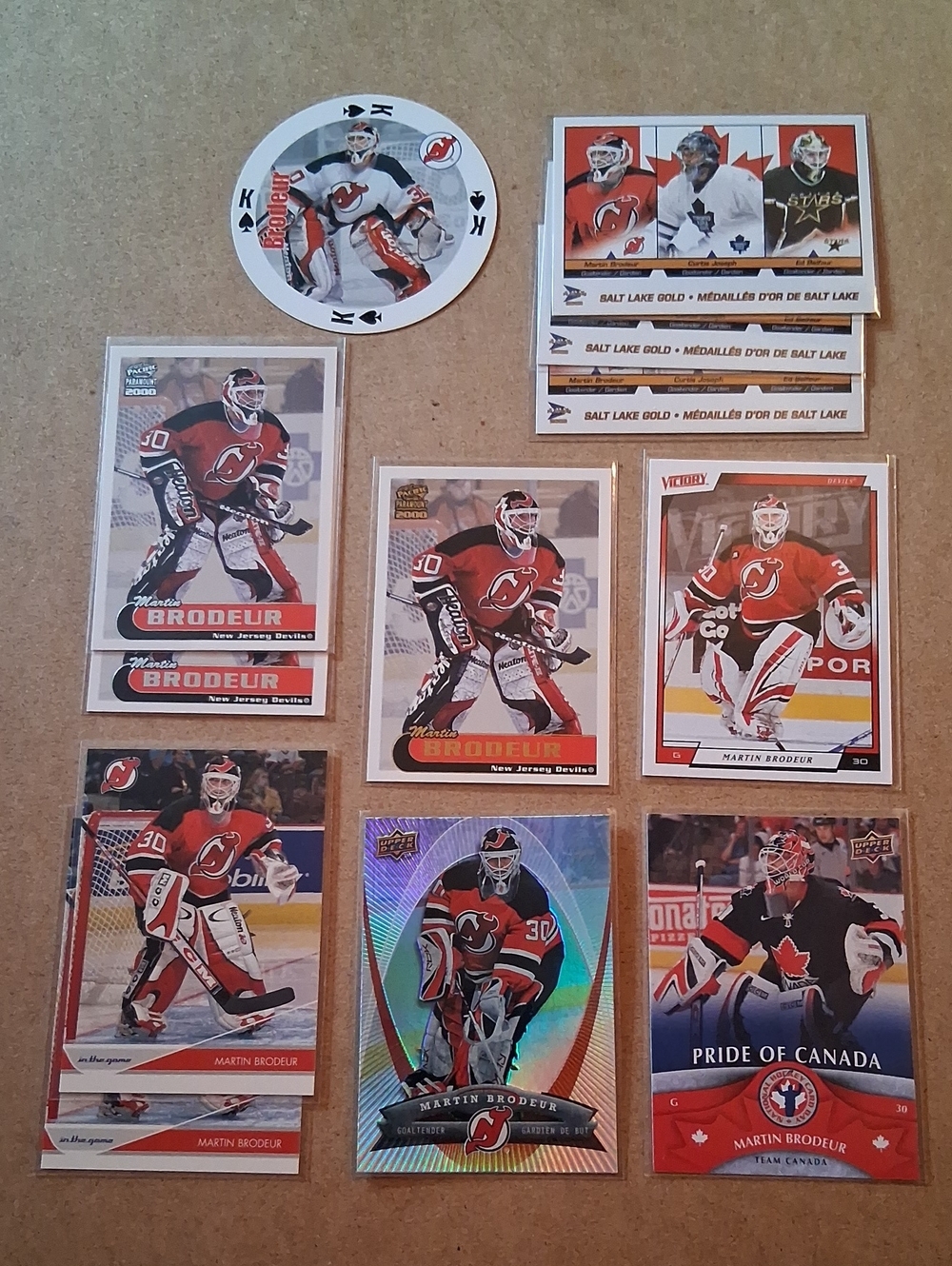 Red, White & Black Hockey Cards
